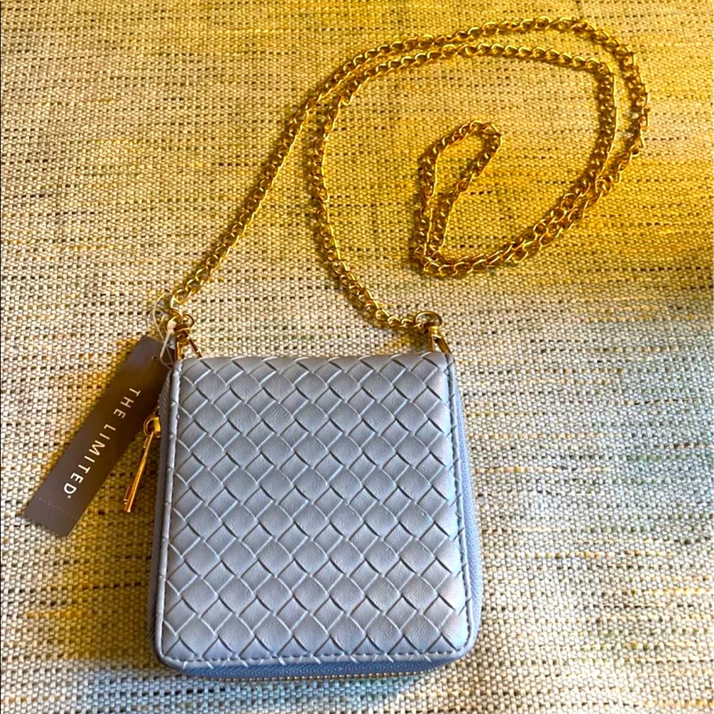 The Limited Crossbody Wallet Bag with Detachable Gold Tone Strap